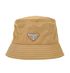 Prada Re Nylon Logo Bucket Hat, front view